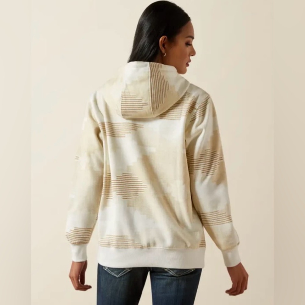 Ariat Women's Beige Sedona Print 2.0 Hoodie - Picture 4 of 8